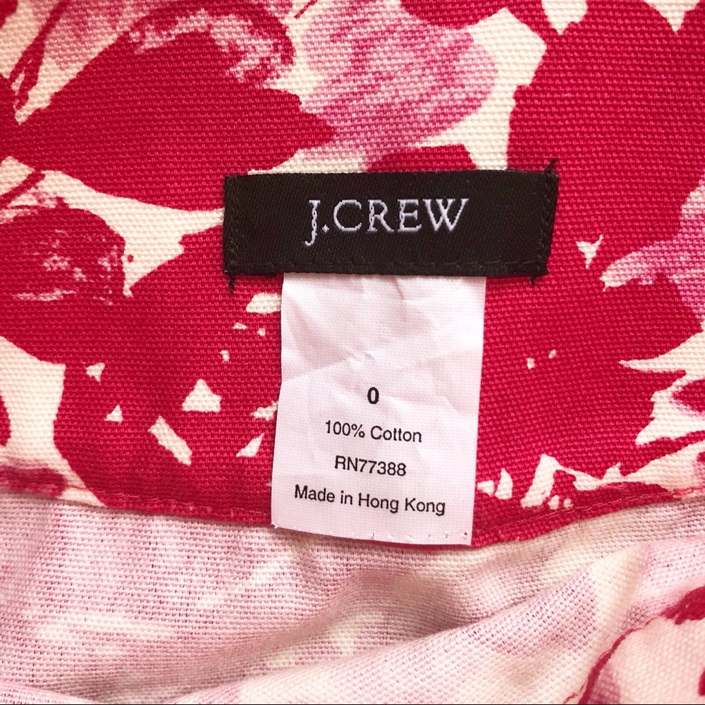J. Crew Rose Print Mini Skirt - Picture 7 of 11